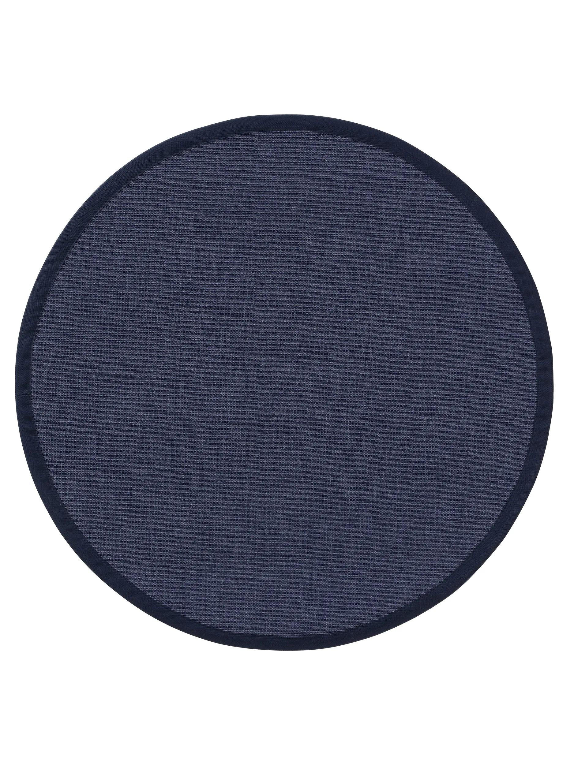 SISALTEPPICH Sana Blau ø 250 cm rund - Blau, Textil (250/250cm) - benuta Nest
