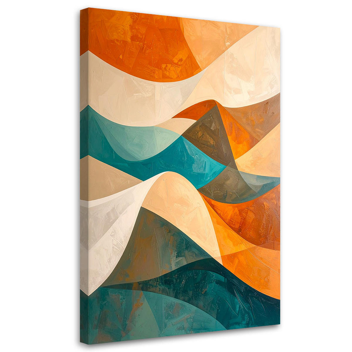 LEINWANDBILD 3D und geometrisch 80x120cm - Multicolor, Textil (80/120cm) - Feeby