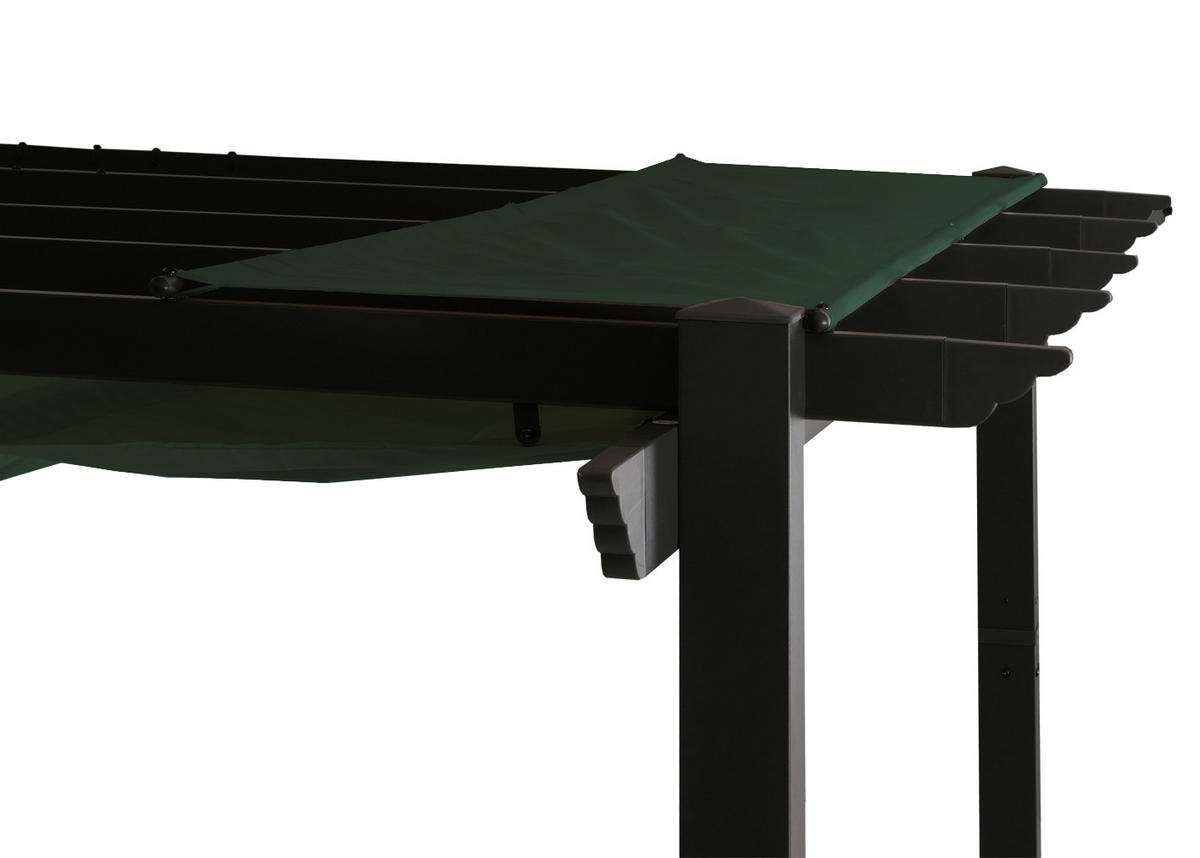 PERGOLA Aluminium 4x3m Grün - Grün, Metall (400/240/300cm) - BERLINLODGE