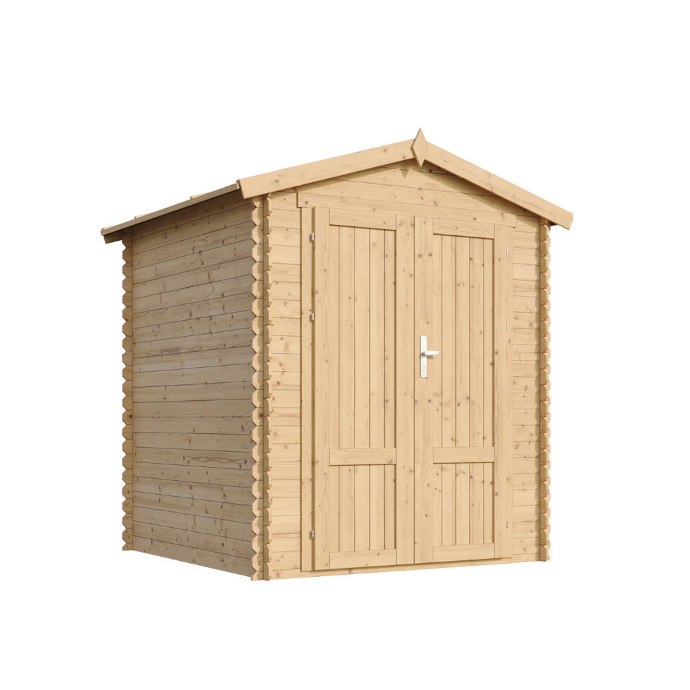Timbela Holz-Gartenhaus Natur 196x218x186 cm