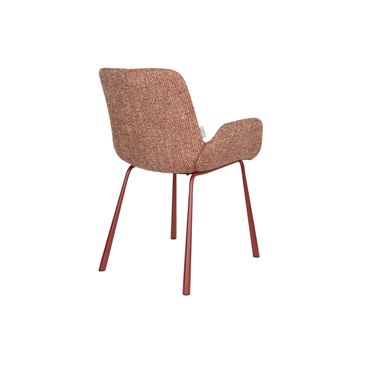 ESSZIMMERSTUHL Brit Rot - 2 er Set - Rot, Textil (59/79/62cm) - Zuiver
