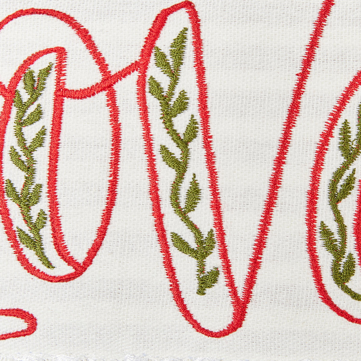 DEKOKISSEN 2er-Set Rot 30/50 cm Alsine - Rot/Weiß, Textil (30/50cm) - Beliani