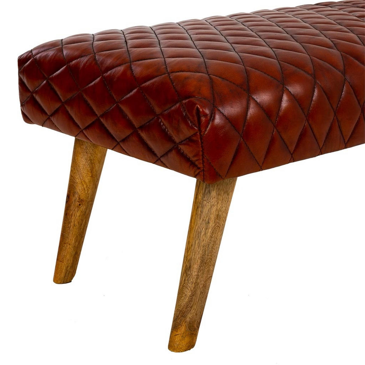 BANK 115x53x38 cm - Braun, Fell (115/38/53cm) - Wanderlust