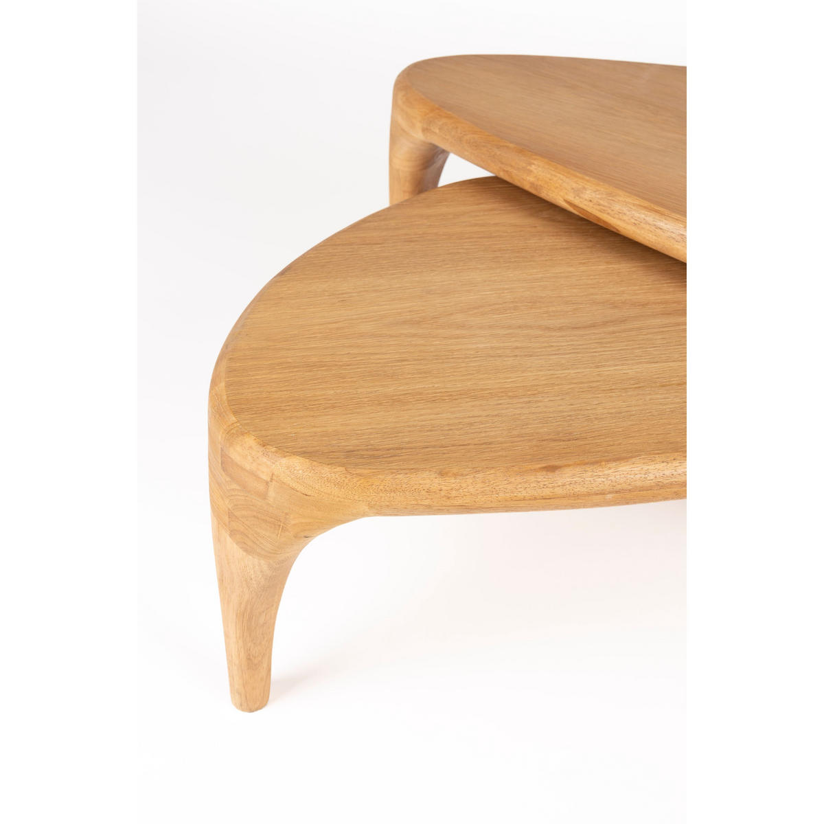 COUCHTISCH Isla Organisch 2er-Set Natur - Beige, Holzwerkstoff (110/60/36cm) - Zuiver