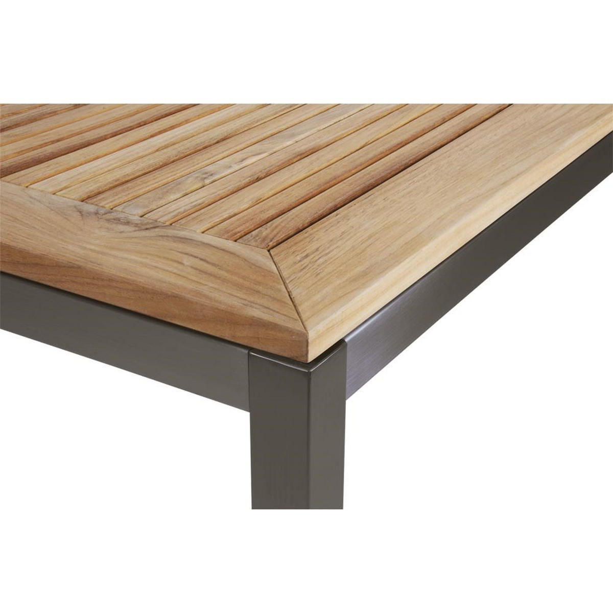 GARTENTISCH Marmaris - Schwarz - 152/90/76 cm - Schwarz, Holz (152/90/76cm) - Lesli Living