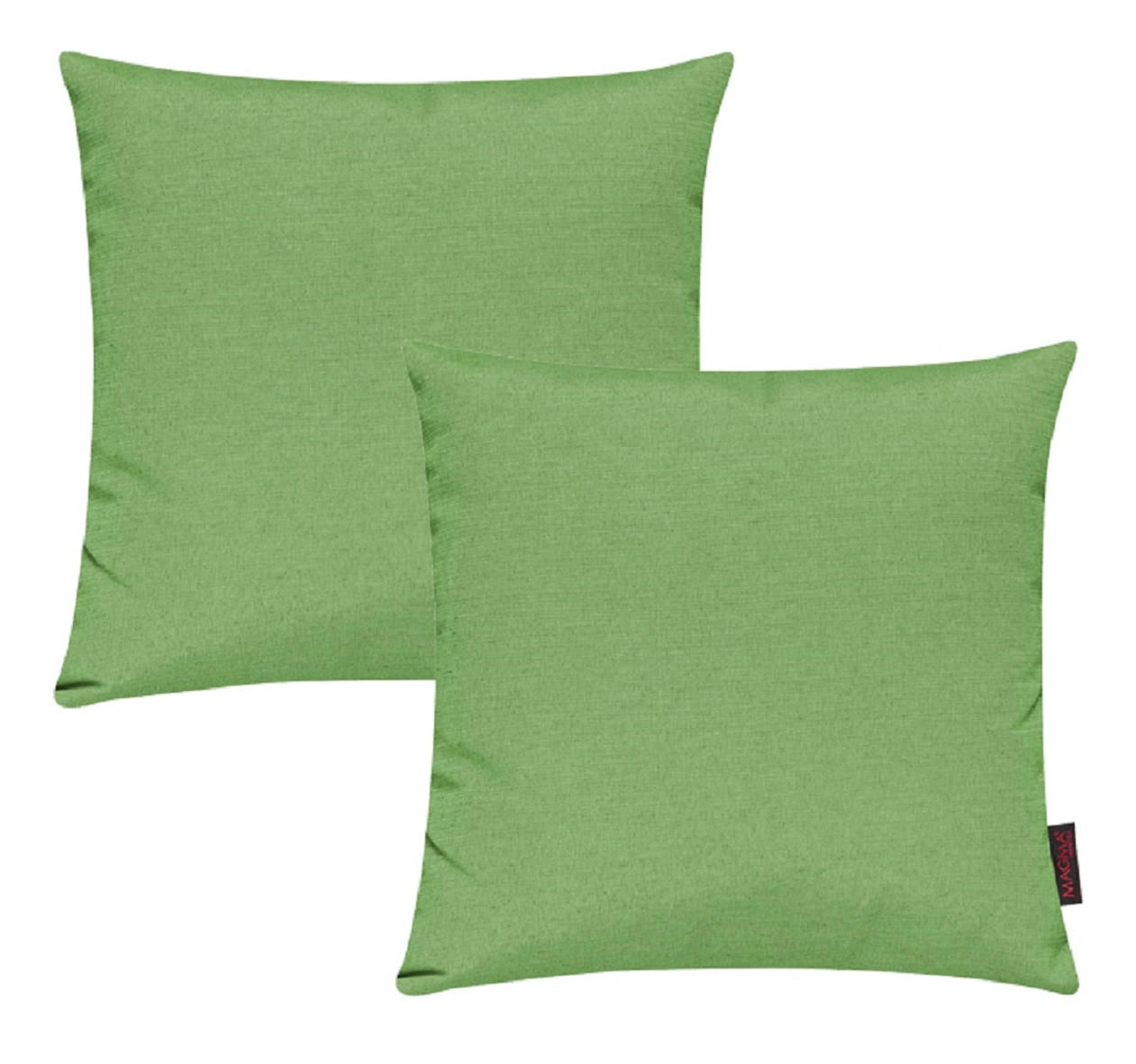 KISSENHÜLLE 2er Set Fino uni 50/50 cm - Smaragdgrün, Textil (50/50cm) - Magma Heimtexx