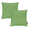 KISSENHÜLLE 2er Set Fino uni 50/50 cm - Smaragdgrün, Textil (50/50cm) - Magma Heimtexx