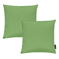 KISSENHÜLLE 2er Set Fino uni 50/50 cm - Smaragdgrün, Textil (50/50cm) - Magma Heimtexx