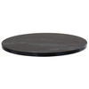 TISCHPLATTE runder 60 cm, Schwarz - Schwarz Hochglanz/Schwarz, Kunststoff (60/2.5/60cm) - Oviala