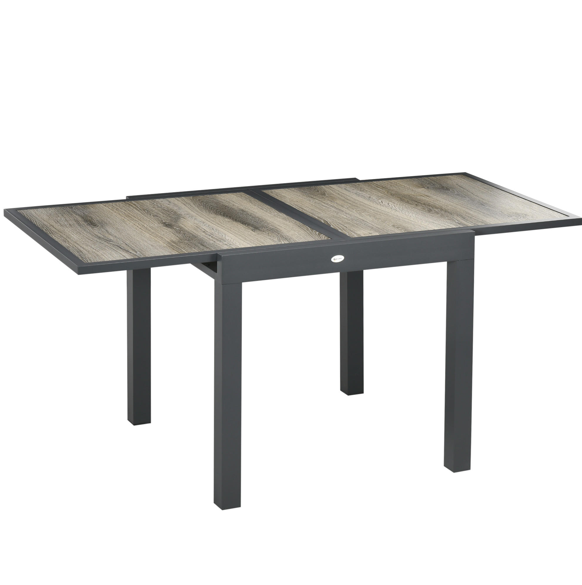 LOUNGETISCH 80/160/75 cm Beige aus Aluminium mit Ausziehfunktion - Beige, Metall (160/80/75cm) - OKMYHOME