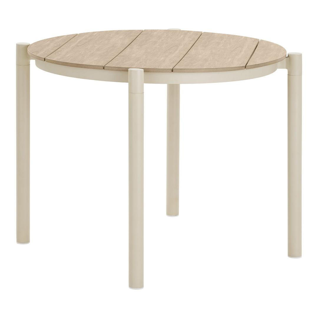 GARTENTISCH, Bella, Sandfarben, Metall, 90 x 90 x 74 cm - Sandfarben, Metall (90/90/74cm) - ebuy24