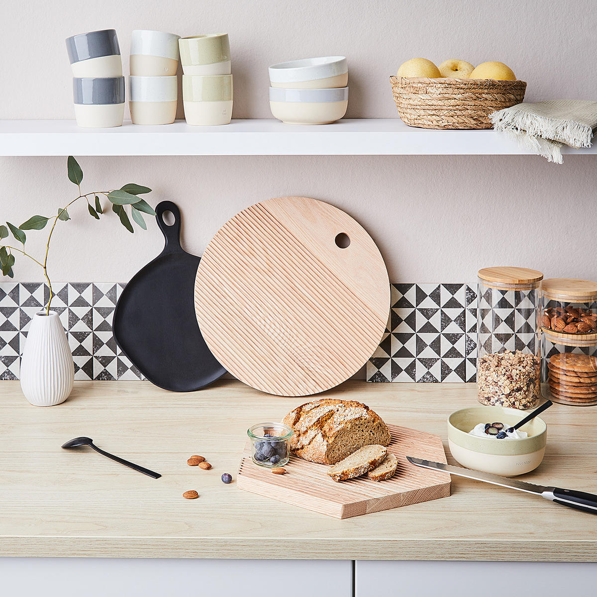 TASSE (6er Set) Me Time - Weiß, Keramik (0.35L) - Butlers