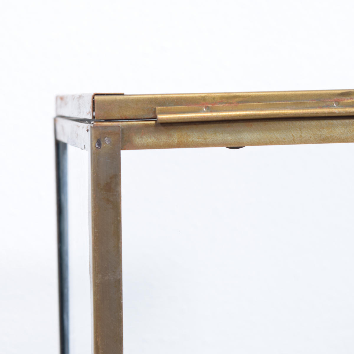 DISPLAYBOX Vitrine Messing - Messingfarben, Metall (30/27/20cm) - LOFT42