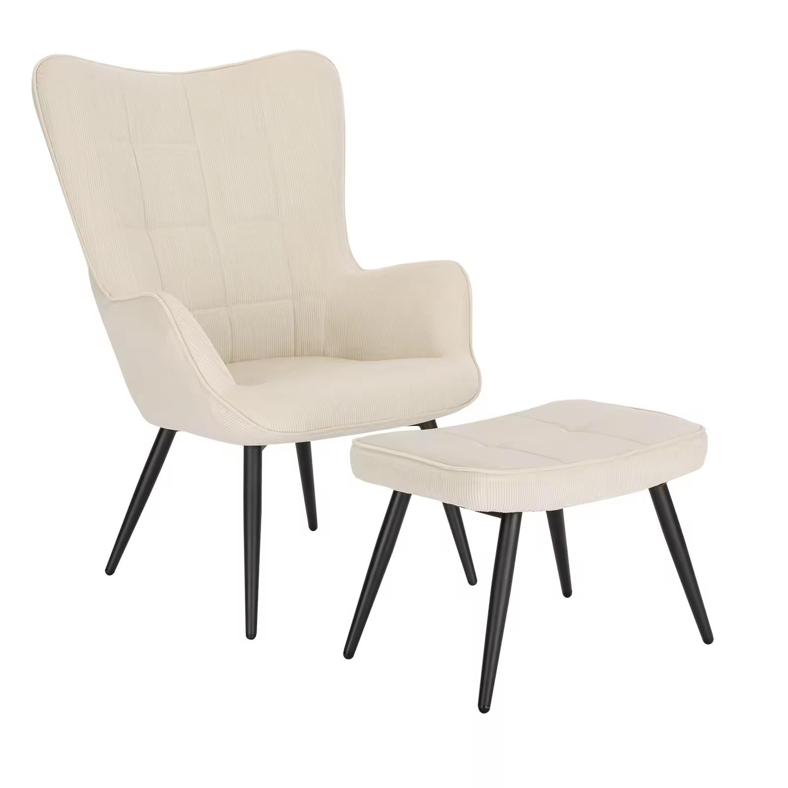 ComfortXL Ohrensessel Creme 50x97x49 cm