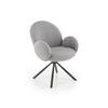 Gepolsterter Drehsessel 180° SNOOPY Grau - Grau, Textil (64/90/63cm) - Lookway