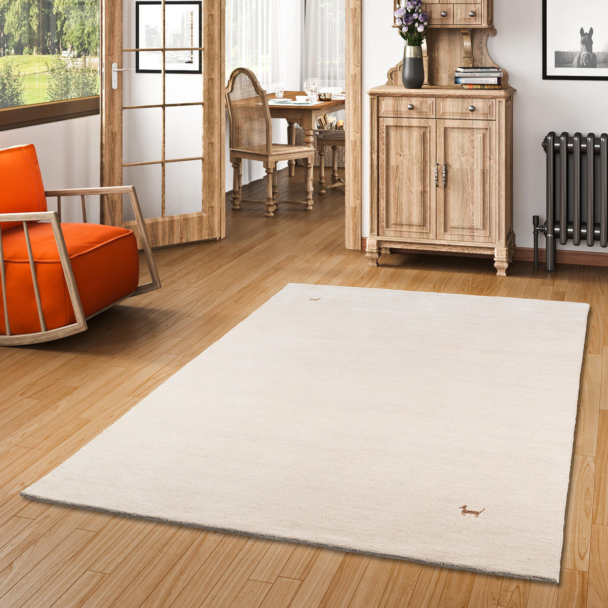 NATUR TEPPICH INDO NEPAL GABBEH SHIVA - Beige, Textil (70/140cm) - Pergamon