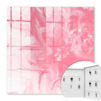 SCHLÜSSELBOX Weiß 30x30 cm – Türöffnung nach rechts - Pink Zephyr - Pink, Metall (30/30/5cm) - TULUP