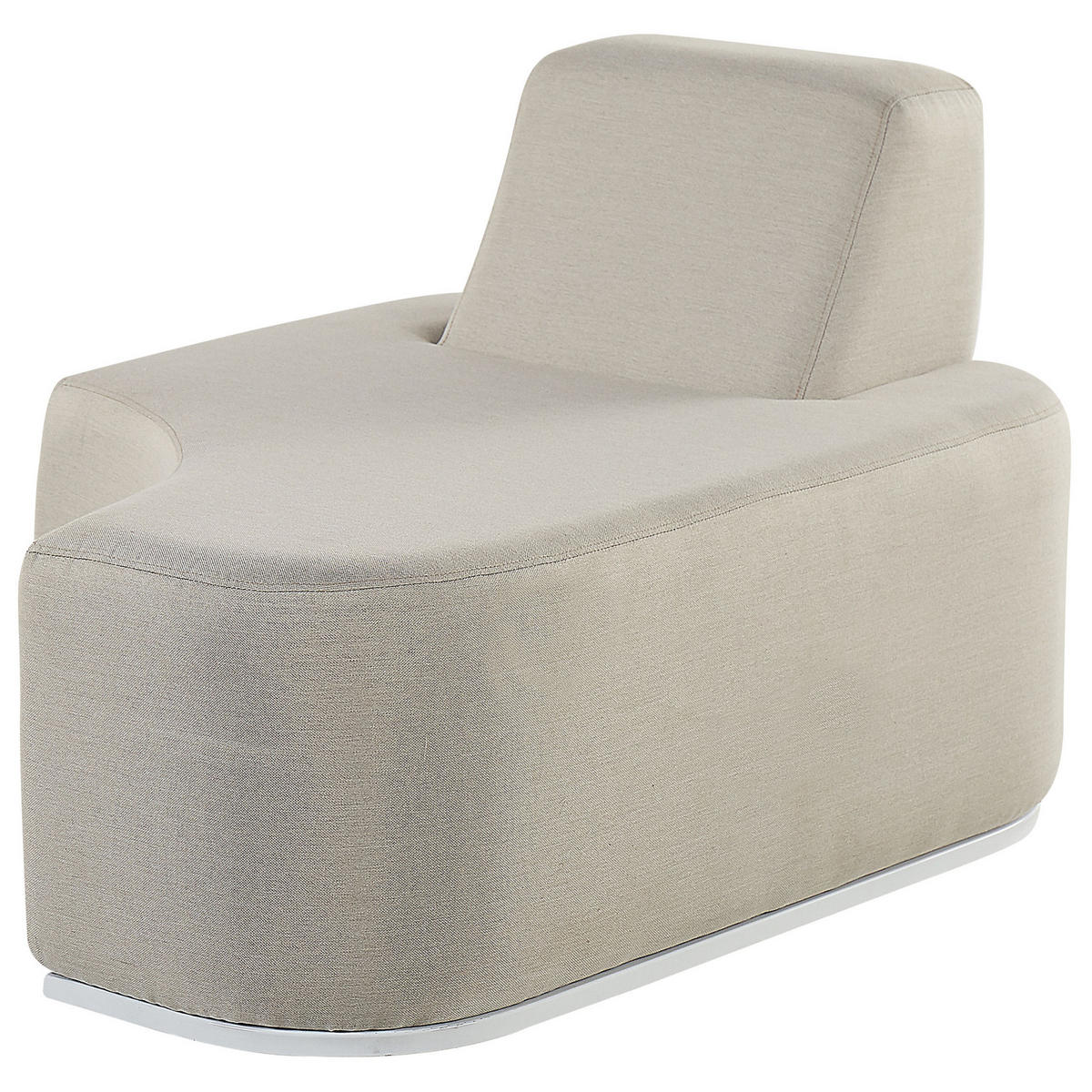 LOUNGE SET 4-Sitzer grau modular Fabro - Grau, Textil - Beliani