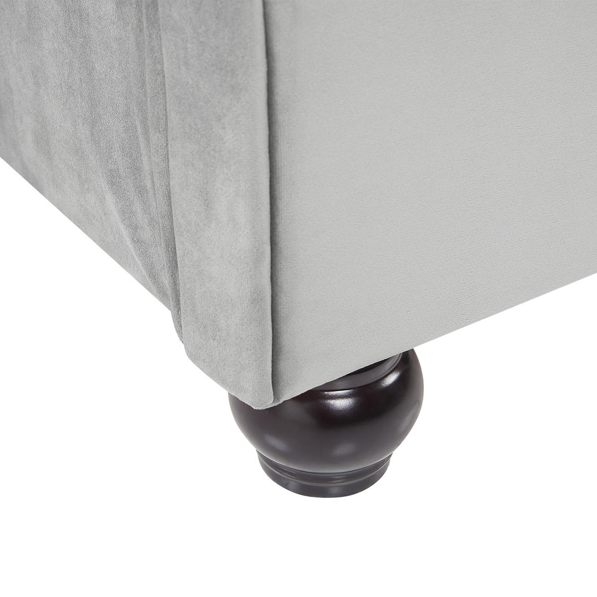 VODENI KREVET 180/200cm svijetlosivi Avallon - svijetlo siva, tekstil (180/200cm) - Beliani
