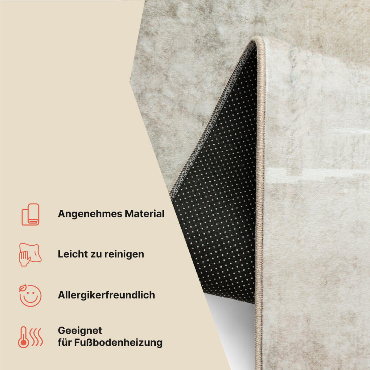 TEPPICH VENEZIA Beige Grafik 180/250 cm - Beige, Textil (180/250cm) - Tapiso