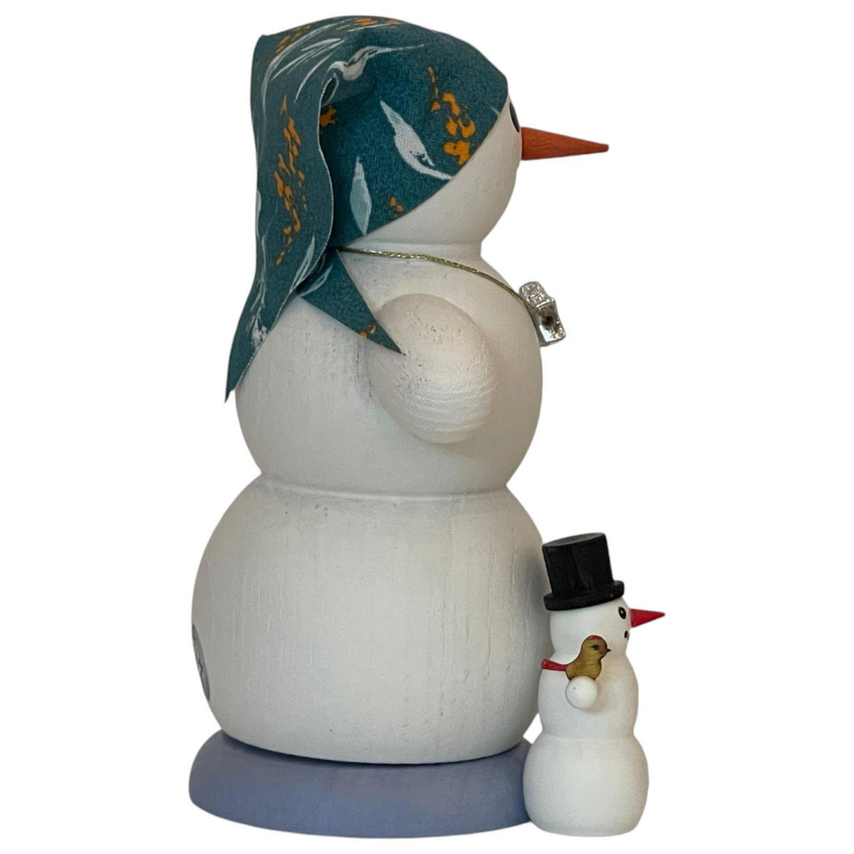RAUCHFIGUR Schneemann Schneefrau mit 2 Kindern 13 cm - Multicolor, Holz (6/13/10cm)