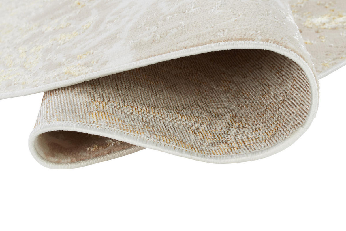 TEPPICH CRYSTAL Round Beige 200/200 cm - Beige, Kunststoff (200/200cm) - Tapiso