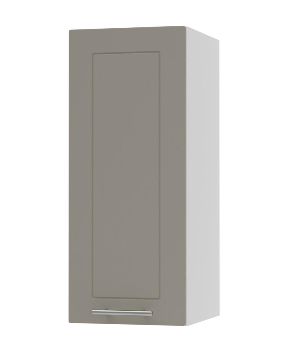 KÜCHENHÄNGESCHRANK Kvantum W2/30 Beige Matt / Weiß Matt 30 / 32,5 / 72cm - Beige/Weiß, Holz/Holzwerkstoff (30/72/32.5cm) - Feldmann-Wohnen