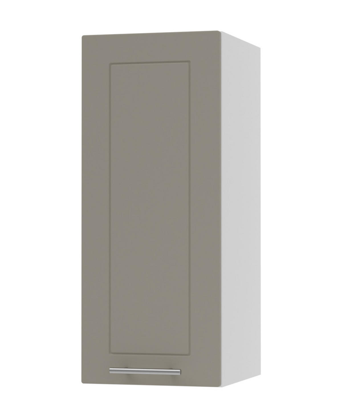 KÜCHENHÄNGESCHRANK Kvantum W2/30 Beige Matt / Weiß Matt 30 / 32,5 / 72cm - Beige/Weiß, Holz/Holzwerkstoff (30/72/32.5cm) - Feldmann-Wohnen