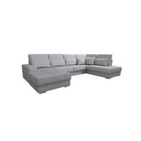 WOHNLANDSCHAFT Nevio In Scala - Hellgrau, Holzwerkstoff/Textil (401/88/226cm) - Fun Möbel
