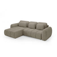 ECKSOFA Caria Mit Schlaffunktion - Beige, Holzwerkstoff/Textil (304/190cm) - Fun Möbel