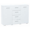 KOMMODE Helena 2D4S Weiß 120/35/84,5 cm - Weiß, Holzwerkstoff (120/84.5/35cm) - Matkam Möbel