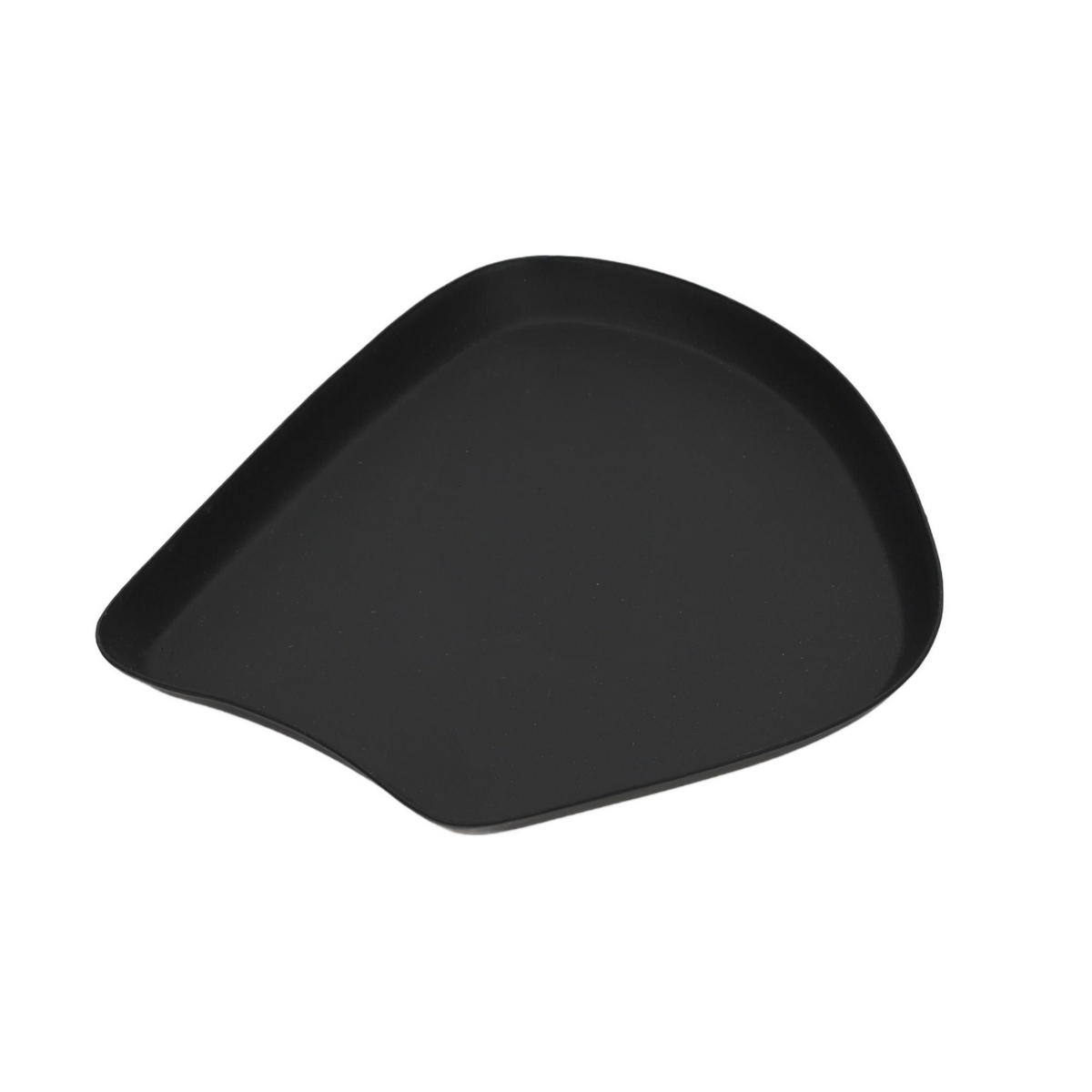 DEKOTELLER aus Metall Schwarz 16/18,5/1,5 cm - Schwarz, Metall (18.5/1.5/16cm) - Home Styling Collection