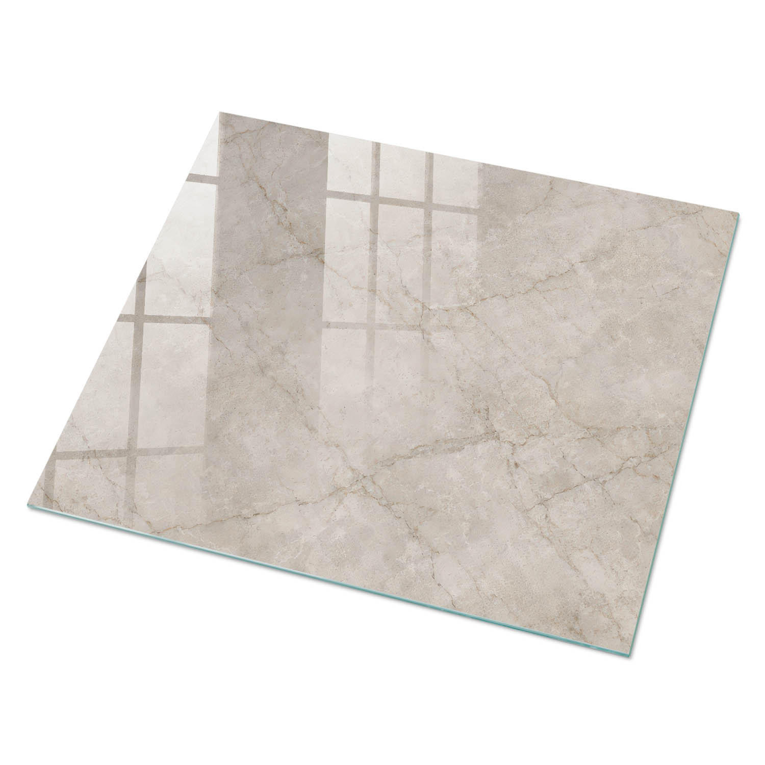 GLASPLATTE 80x60 cm – Steinmuster - Beige, Glas (0.4/80/60cm) - ArtPrintCave