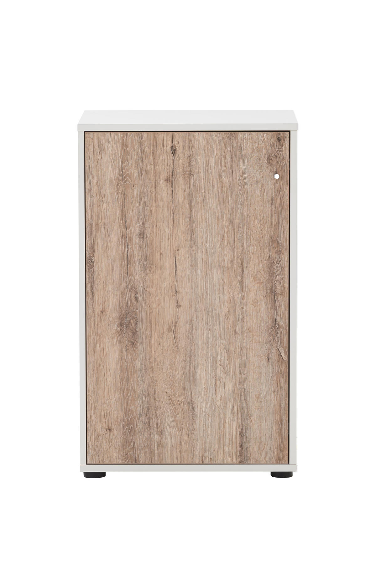 AKTENSCHRANK Pigeon Small 83,6x51x41 cm Weiß/Eiche - Weiß, Holz (51/83.6/41cm) - PROREGAL