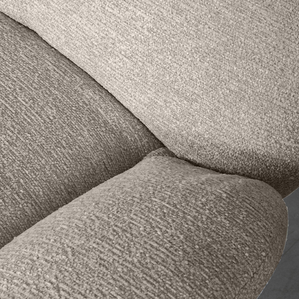 SESSEL Clayton Taupe 89/82/91 cm - Taupe, Textil (82/91/89cm) - LABEL51