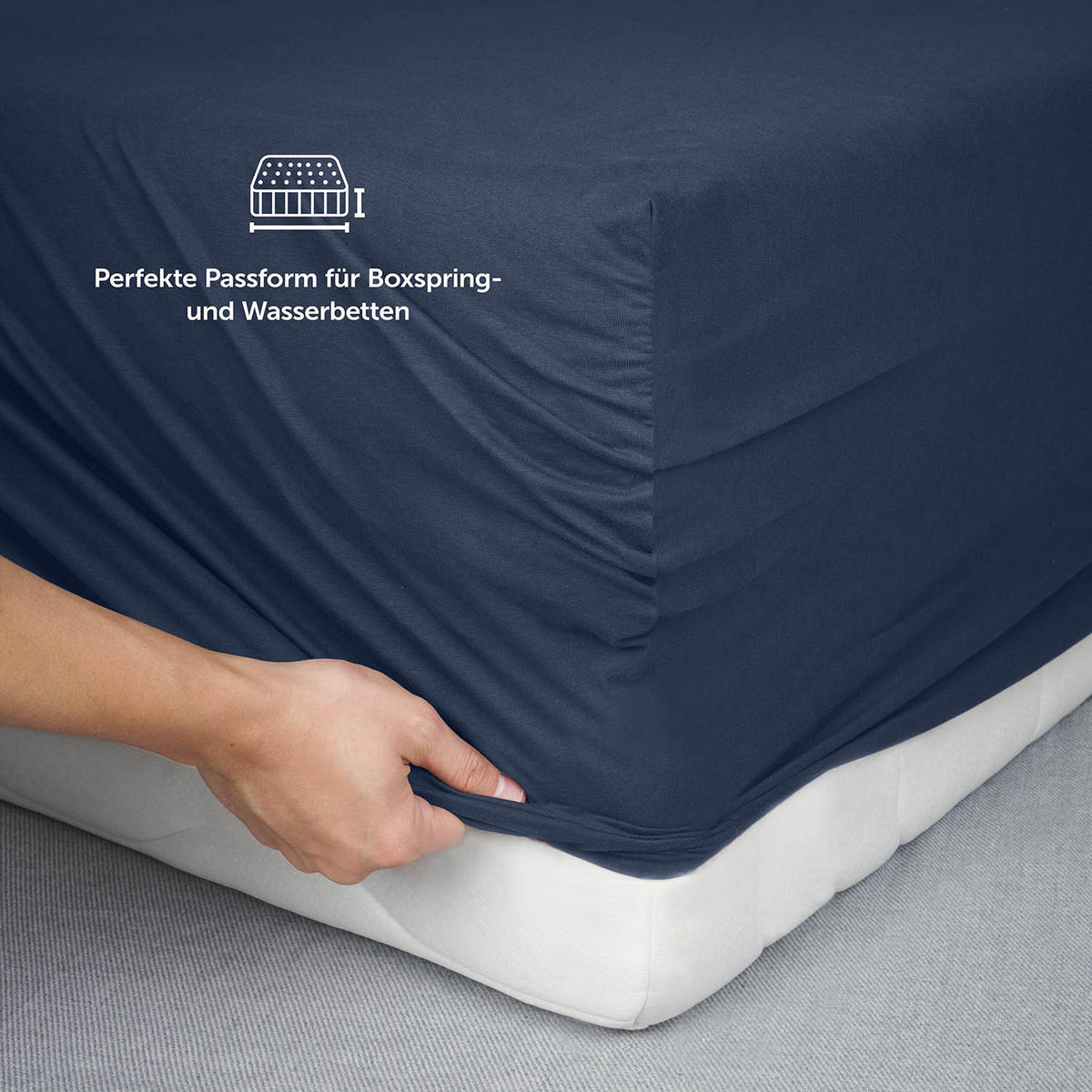NAPÍNACIA PLACHTA 180/220 cm tmavomodrá - tmavomodrá, textil (180/220cm) - Blumtal