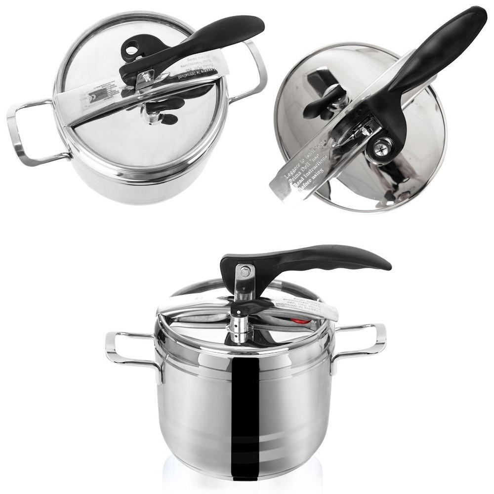 SCHNELLKOCHTOPF Profi hoch silber - Silberfarben, Metall (3.5L) - Orion 
