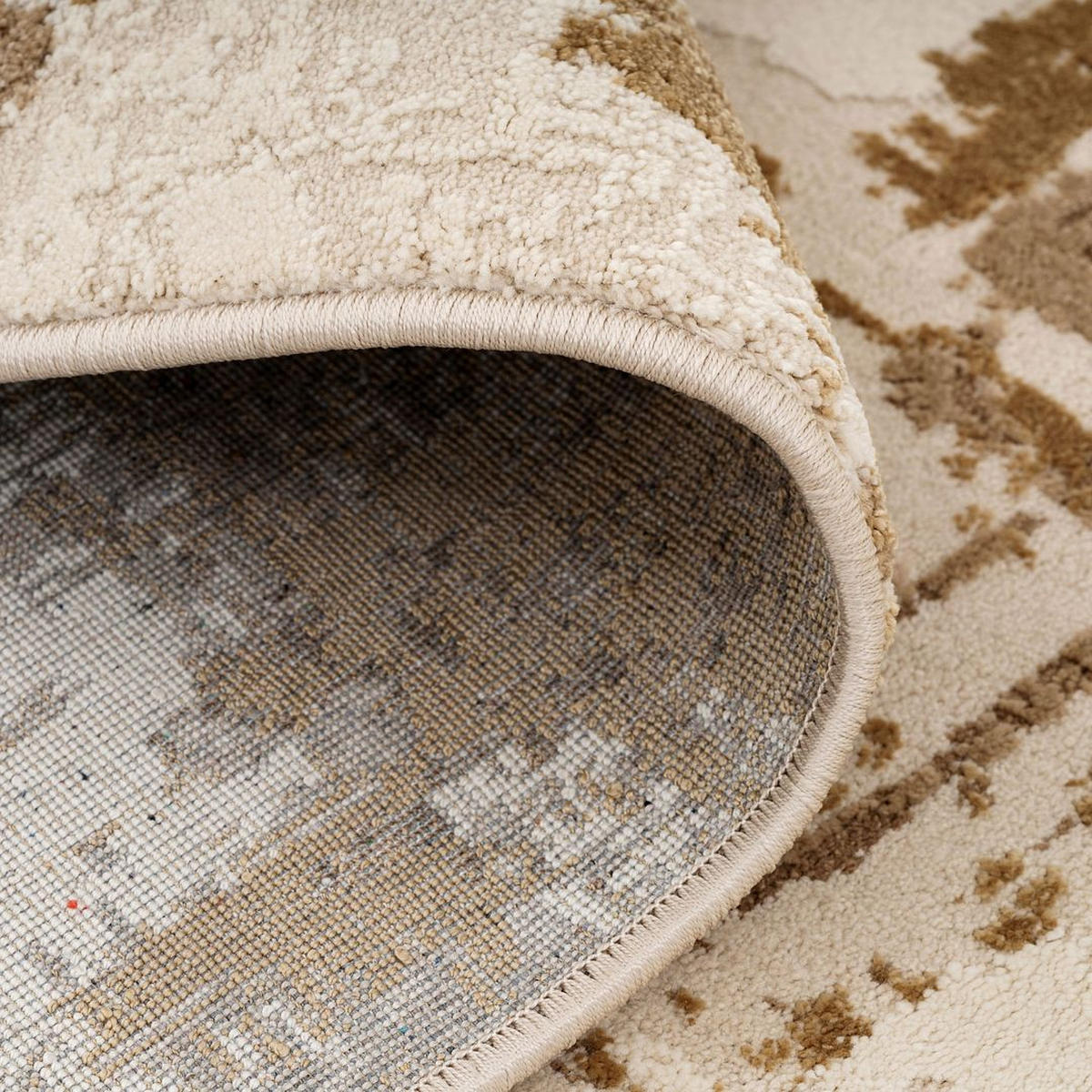 TEPPICHLÄUFER Ludlow Farah Beige - Beige, Textil (71/239cm) - Kukoon Rugs