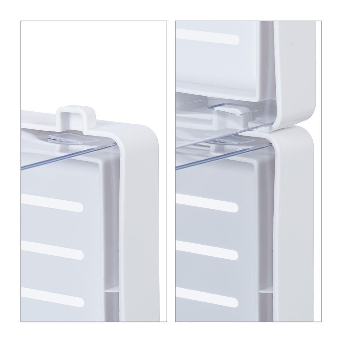 6XKRABICA na topánky - priehľadné, plast (23.5/15.5/34cm) - Relaxdays