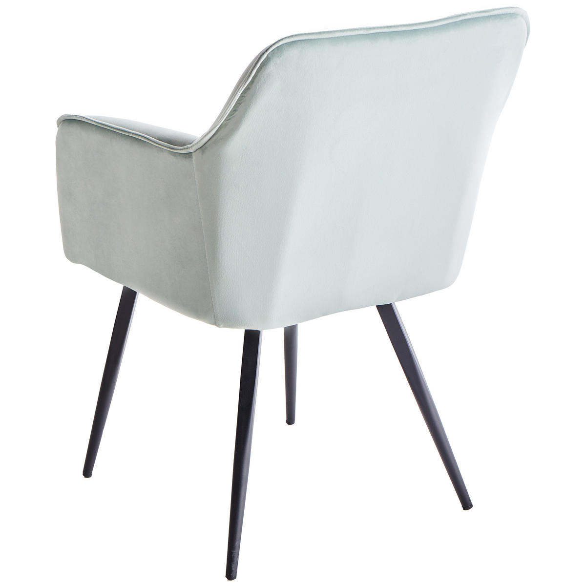 JÍDELNÍ ŽIDLE sada 2 ks Sametová látka Mátově zelená Jasmin - zelená barva, kov/textil (60/91/49cm) - Beliani