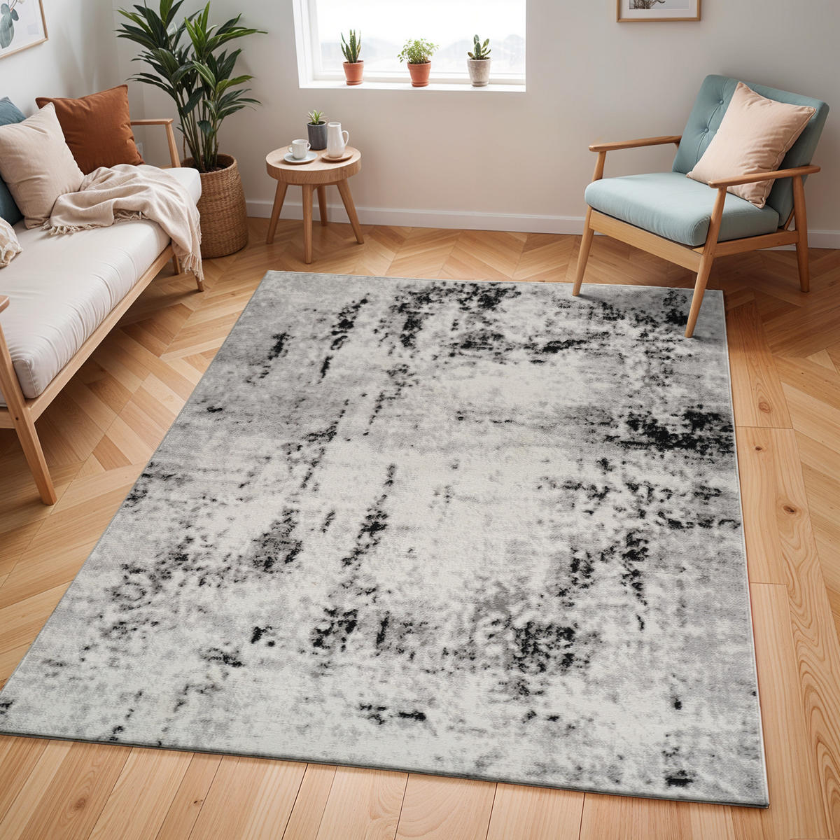 KURZFLORTEPPICH Natalia 200/275 cm Hellgrau - Hellgrau, Textil (200/275cm) - LIVABLISS