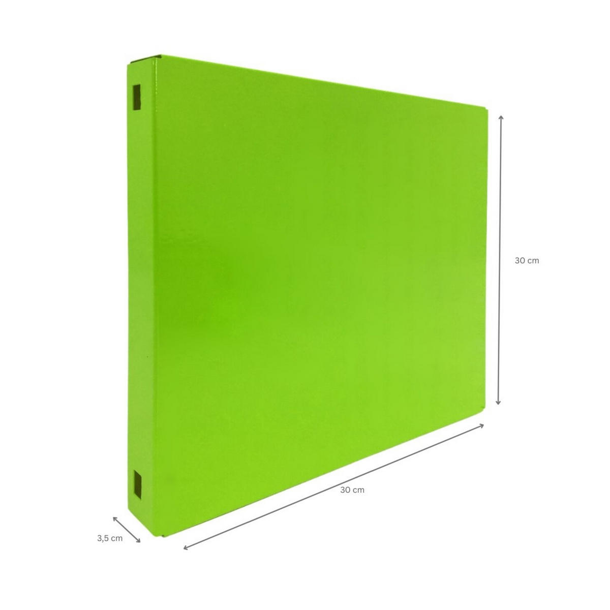 DOPPELPACK 2x Memoboard aus Stahl geschlossen | HxBxT 30x30x3,5cm | Grün | Wandtafel Trägersystem - Grün, Metall (30/30/3.5cm) - PROREGAL