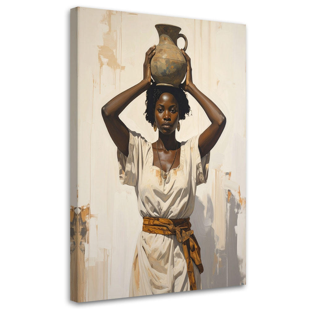 LEINWANDBILD Menschen & Charaktere 70x100cm - Beige, Textil (70/100cm) - Feeby