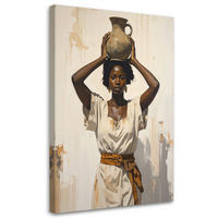 LEINWANDBILD Menschen & Charaktere 70x100cm - Beige, Textil (70/100cm) - Feeby