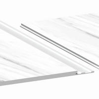 AQUA-STEP- ALL IN ONE - Wasserdichte Wandpaneele und Bodenpaneele für Badezimmer - Marmo Carraba - 6 Paneele (2,34m²) - Weiß, Kunststoff (122/32/0.45cm) - Aqua-Step® 
