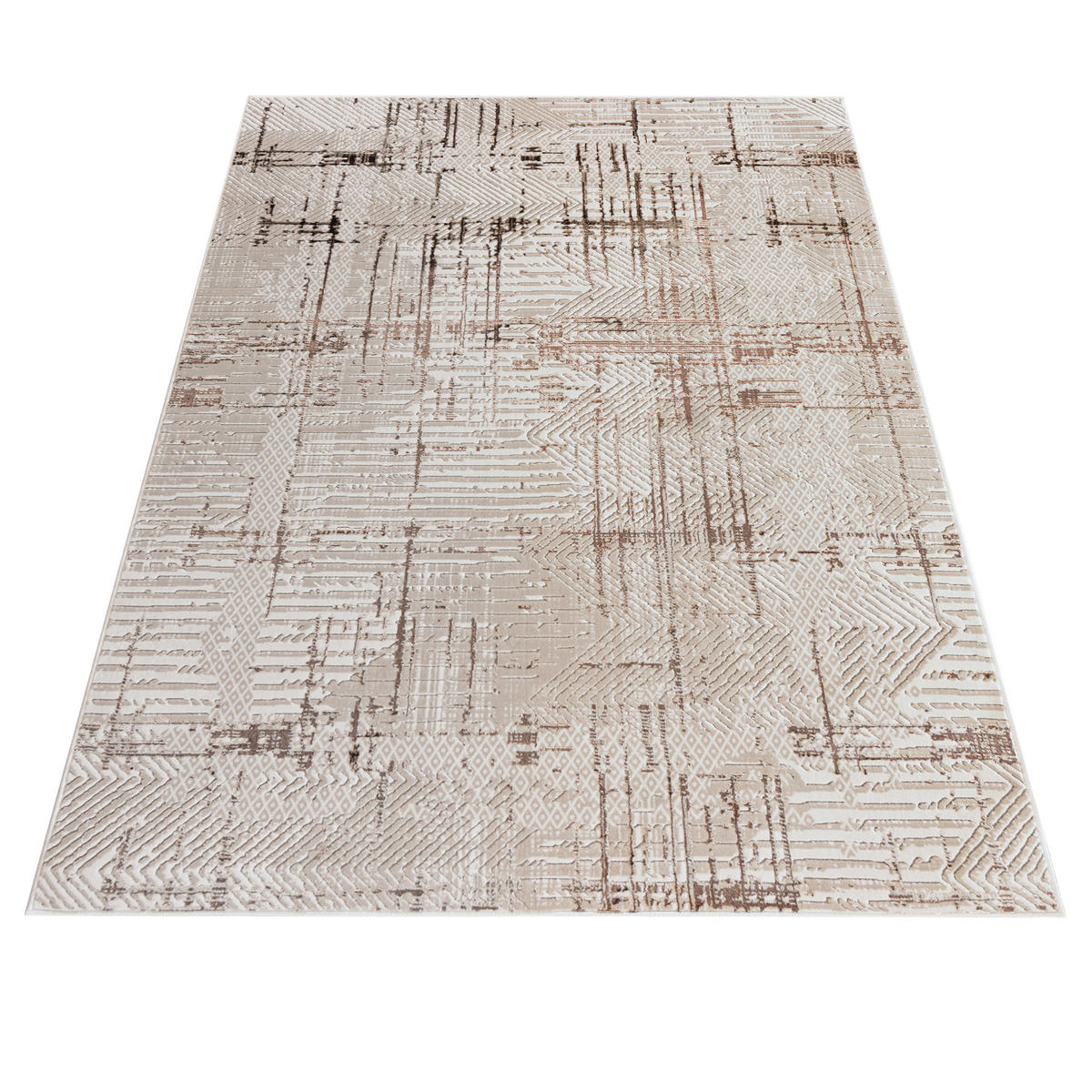 MAZOVIA TEPPICH UE68A - Beige, Grün - 200 x 300 cm - Beige/Grün, Textil (200/300cm) - Mazovia