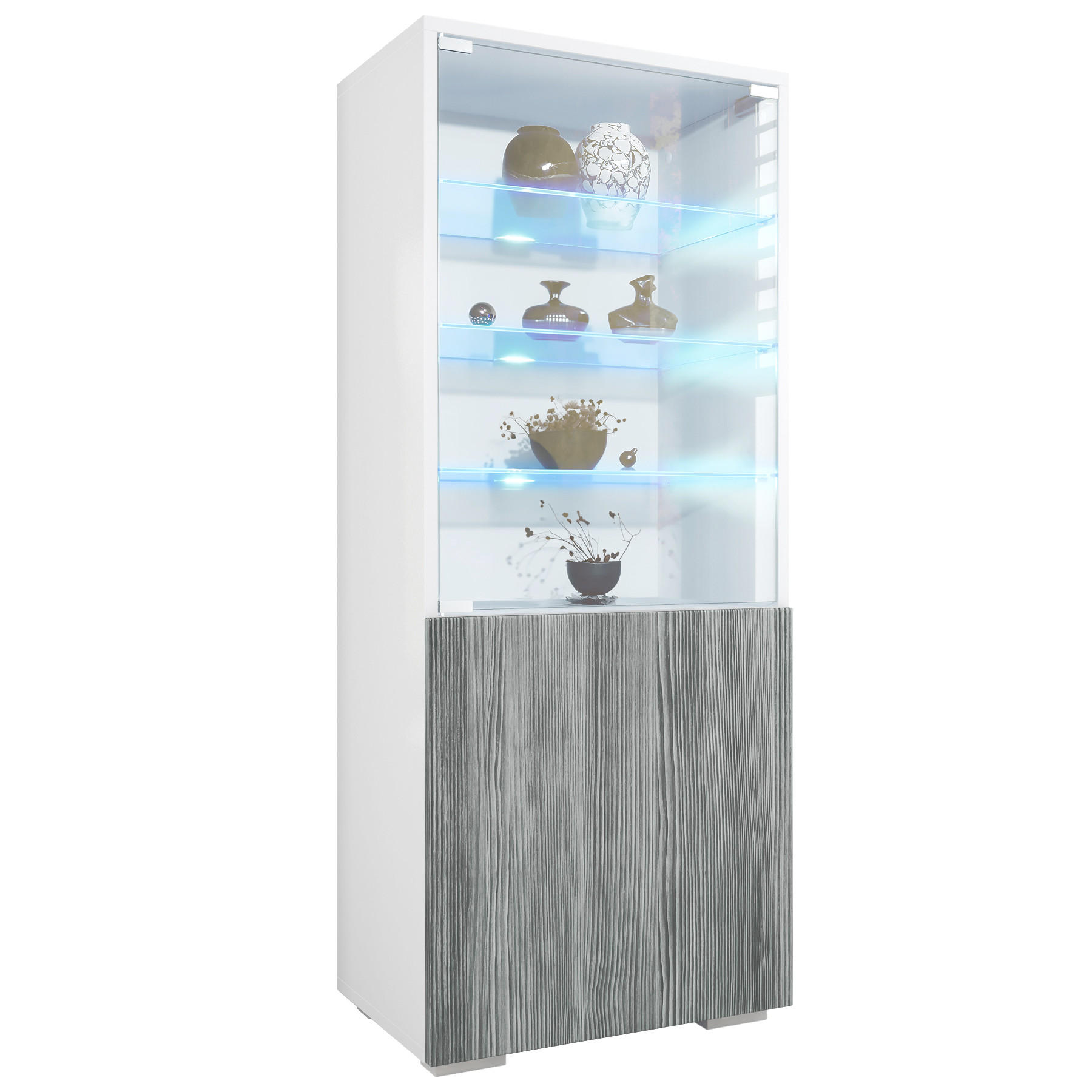 VITRINE Granada Avola-Anthrazit - Anthrazit, Holzwerkstoff (50/122.5/34.5cm) - Vladon