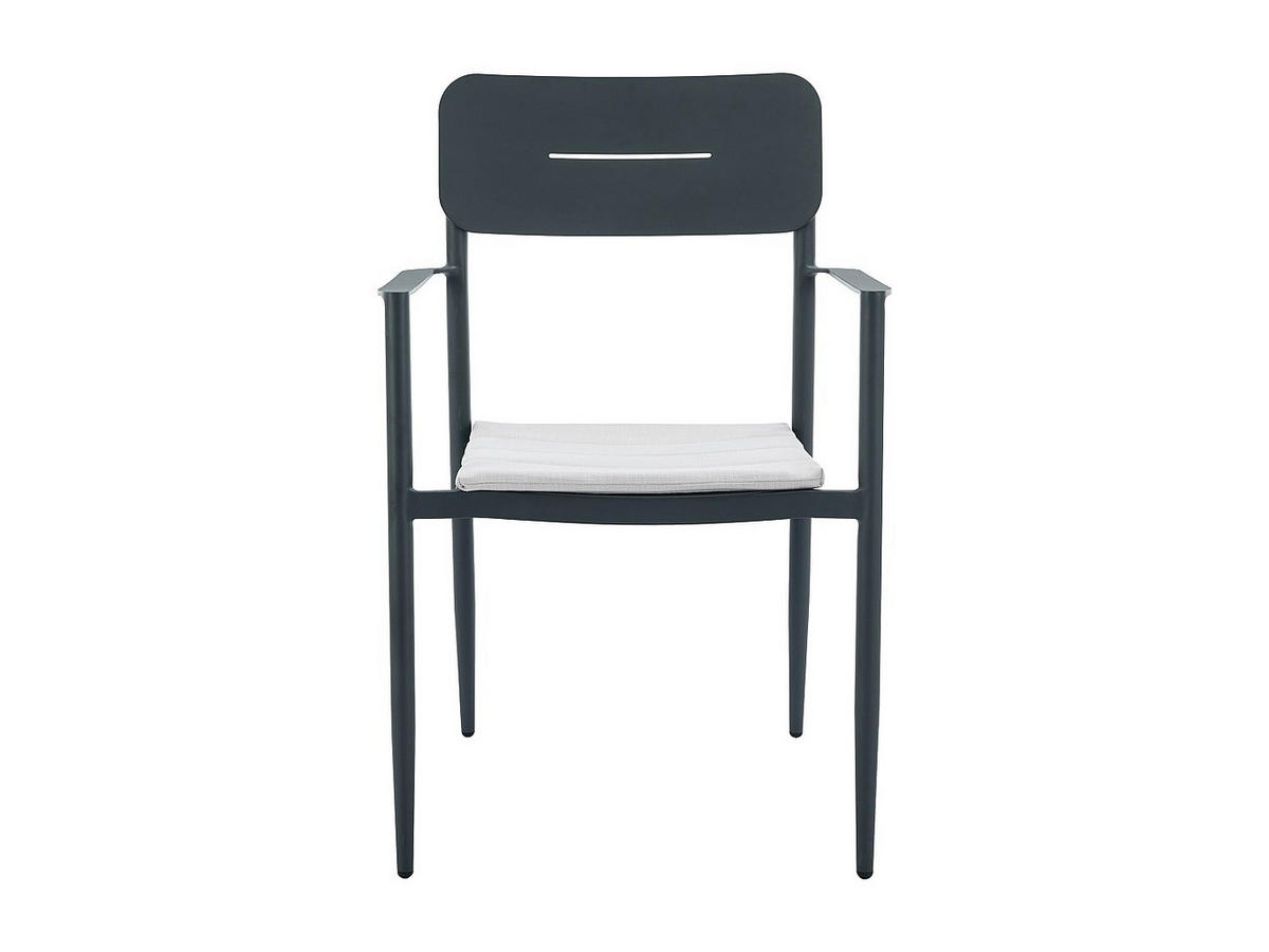 GARTENSTUHL - 2 -Sitzer - Aluminium - anthrazitgrau - LOTTYS - Anthrazit, Metall (56/86/59cm) - Vente-Unique