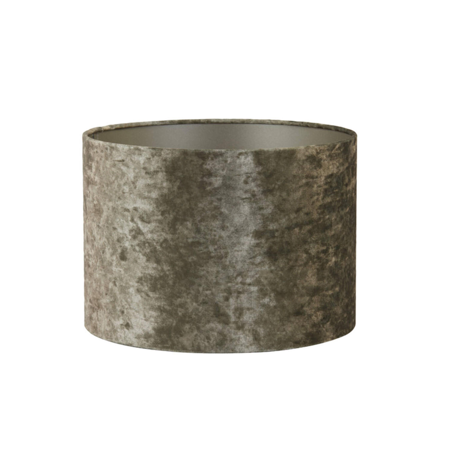 LAMPENSCHIRM BRAVE Ø20x15 cm, Samt, Braun - Braun, Textil (20/20/15cm) - Light & Living