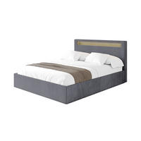 POLSTERBETT mit Bettkasten und Lattenrost, Boxbett ohne Matratze - GOLA 180x200 Dunkelgrau - Dunkelgrau, Holzwerkstoff/Textil (180/200cm) - ALTDECOR